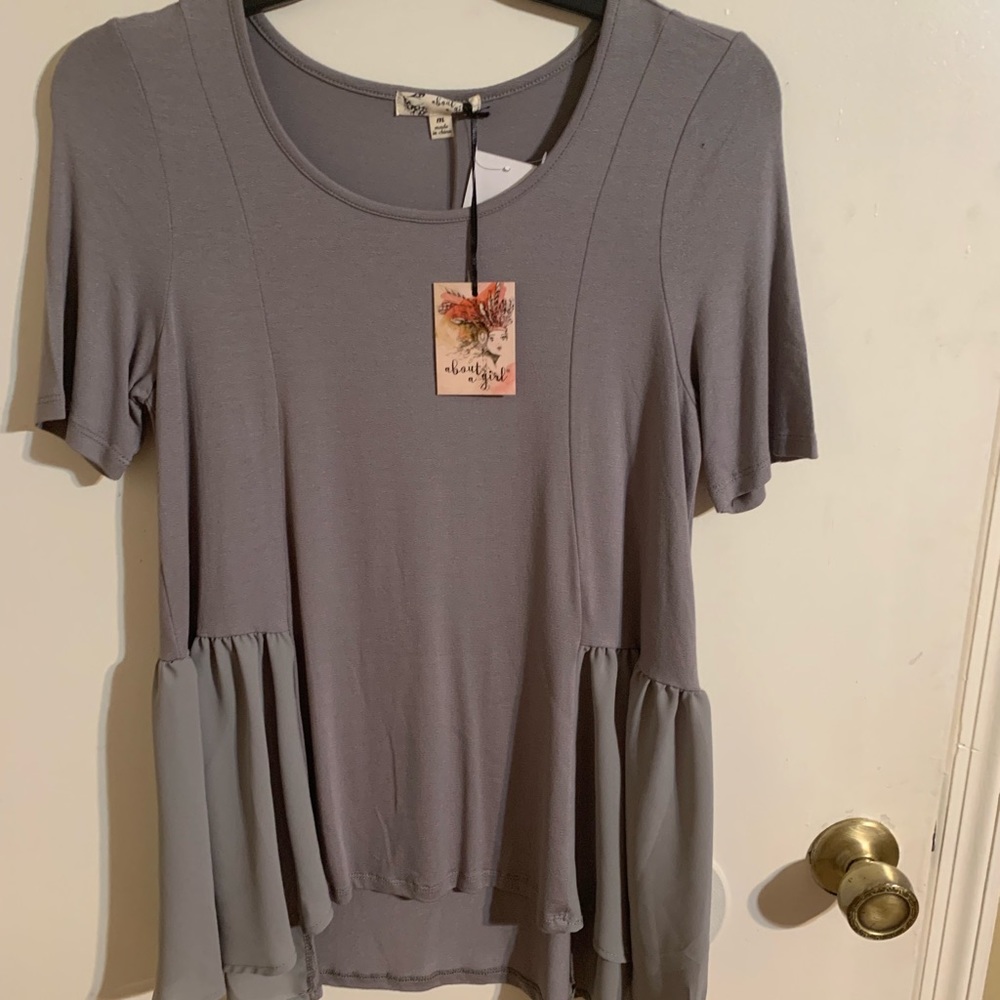 Gray blouse